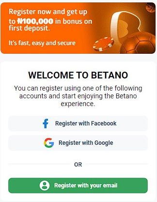 Betano Registration